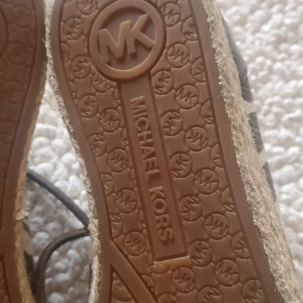 Michael Kors Zebra Print Espadrilles Sz. 8.5 Lace-up Sneakers